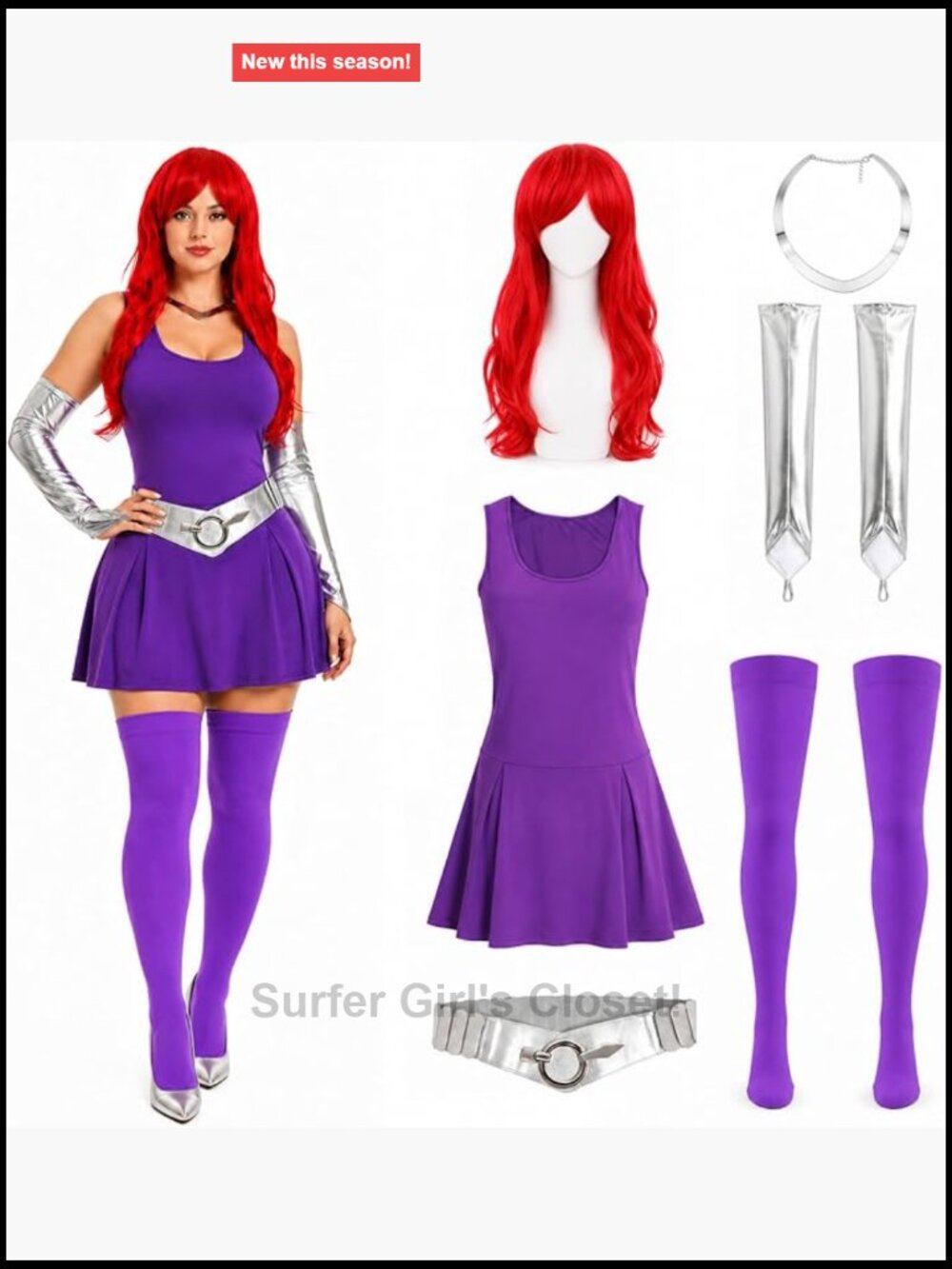 Sexy Hero Costume Set Cosplay Outfit Halloween Party Fancy Dress